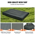 thumbnail image 2 of VEVOR Dump Truck Tarp Mesh Tarp 7 x 18 ft PVC 18oz Double Pockets Trailer Shade, 2 of 9