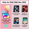 thumbnail image 2 of SUPNICE Case for iPad 10th Generation 2022 10.9 Inch,iPad 10th Generation Case with Pencil Holder & Kickstand,Shockproof Anti-Slip Protective Case for iPad 10th Generation 10.9",Pink and Turquoise, 2 of 7