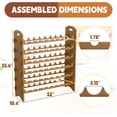 thumbnail image 3 of Bambloom Bamboo Wine Rack, Sturdy and Durable Wine Storage Cabinet Shelf, Wine Racks Countertop for Pantry,Kitchen,6-Tier 54 Bottles Wine Rack ，Dark Brown, 3 of 6
