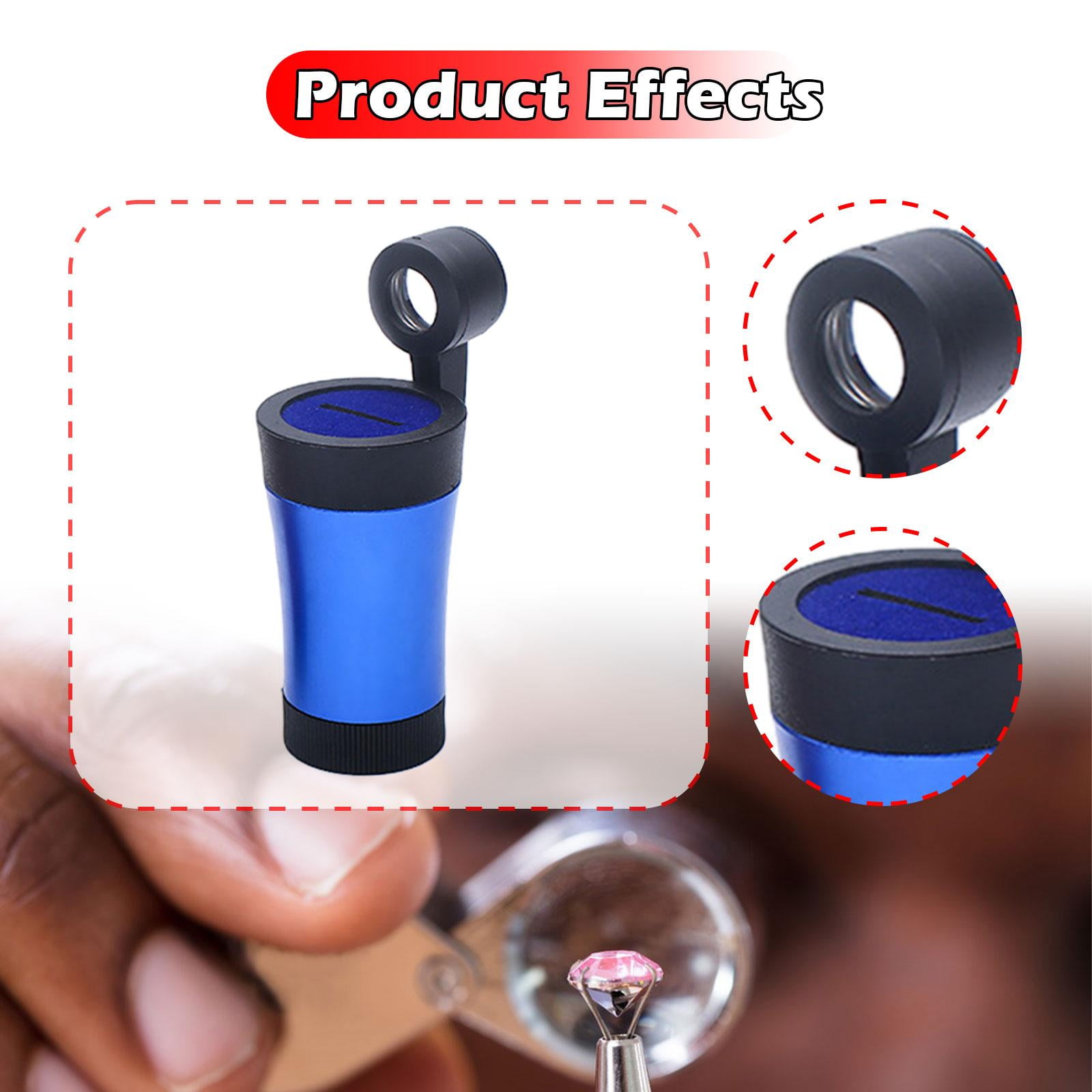 Diamond Inscription Reader Magnifying Tool Lightweight Plastic Viewer for Gemstones Coins Stamps and Antiques Inspection
