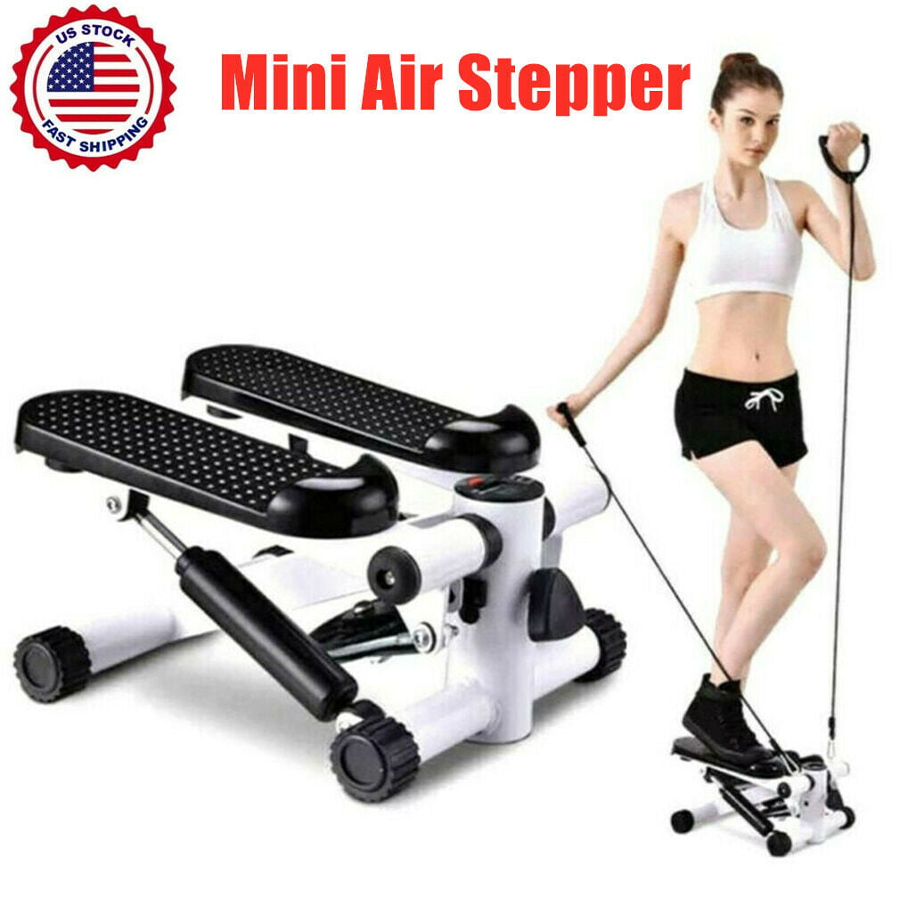 Mini Stepper With Resistance Bands Air Stair Climber Stepper Exercise Machin 