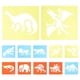 thumbnail image 1 of Kids Stencils For Drawing 12Pcs Assorted Color Reusable Craft Templates Safe Material Perfect For DIY Projects, 1 of 5