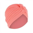 thumbnail image 4 of Chapeau Indien Solide pour Femmes Musulman à Volants pour Cancer Chimio Bonnet, 4 of 9