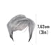 thumbnail image 5 of Fiudx Peluca Europea Corta y Rizada, Estilo Abuela Gris, Fibra Suave de Aspecto Natural, Gorro de Encaje Transpirable, Ideal para Fiestas, Solución Capilar Versátil, Fácil Mantenimiento., 5 of 6