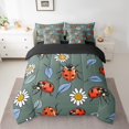 thumbnail image 2 of YST Mignonne Ladybug Ensemble de Literie 7 Pcs Tout-en-un Animal Faune Insecte, Lit Simple, 2 of 4