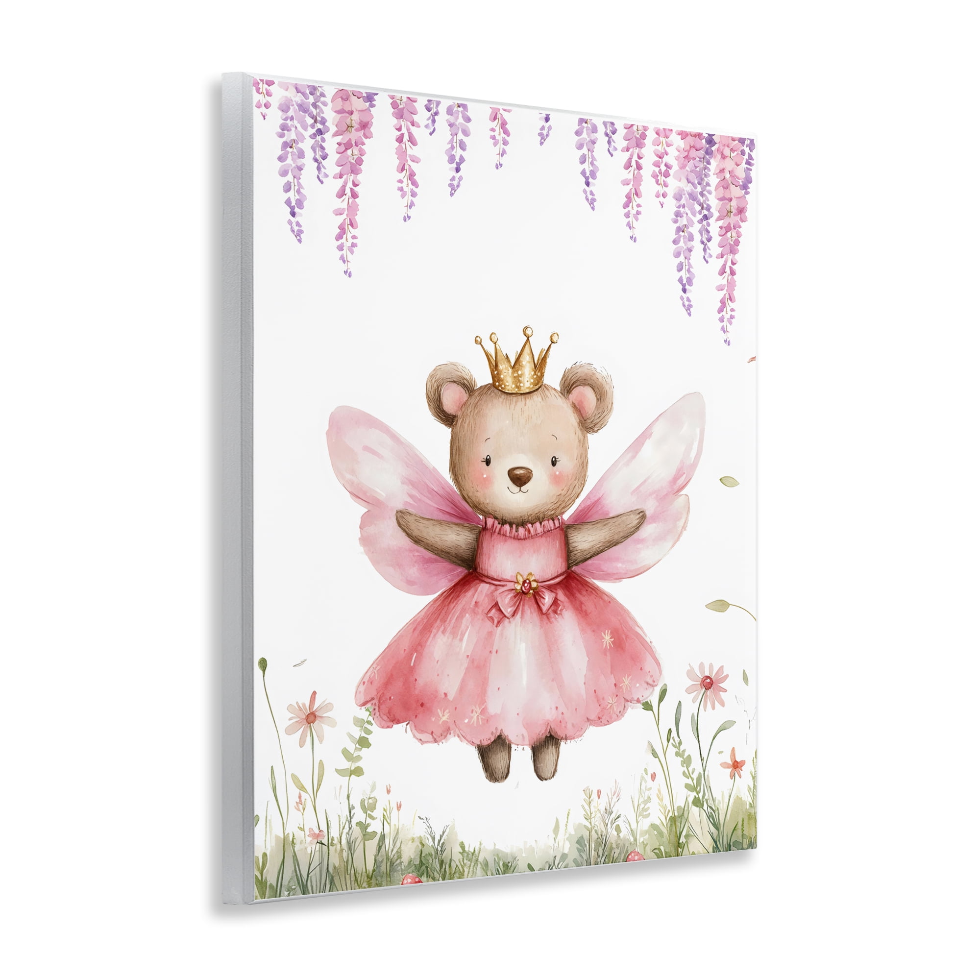 Stupell Industries Woodland Bear Forest Fairy Wall Plaque Art, design by LSR Design Studio