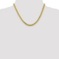 thumbnail image 2 of Real 14kt Yellow Gold 5.5mm Solid Miami Cuban Chain; 18 inch; Lobster Clasp; for Adults and Teens; for Women and Men, 2 of 5