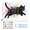 Dash Black, variant on Paint by Numbers Kit for Adults - DIY Framed Canvas Funny Cat Oil Paintings Abstract Animal Ink-Splashed Art Painting Kits for Beginners Family Friends Craft Artwork Home Wall Decor