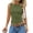 Army Green, variant on Women's Polka Dot Tank Top Sleeveless Round Neck Fitted Casual Party Vacation Blouse, Army Green M