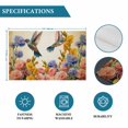thumbnail image 6 of Vintage Hummingbirds Placemats Set of 4, Spring Farmhouse Country Flowers Placemats for Dining Table, Place Mats for Kitchen Tabletop, Waterproof Wipeable Dining Table Mats Set, 6 of 9