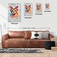 thumbnail image 5 of Watercolor Drip Devon Rex Pop Art Colorful Portrait Artwork Vertical Matte Canvas Poster Cat Lover Kitten Owner Gifts Wall Art Home Decor - 01009, 5 of 5