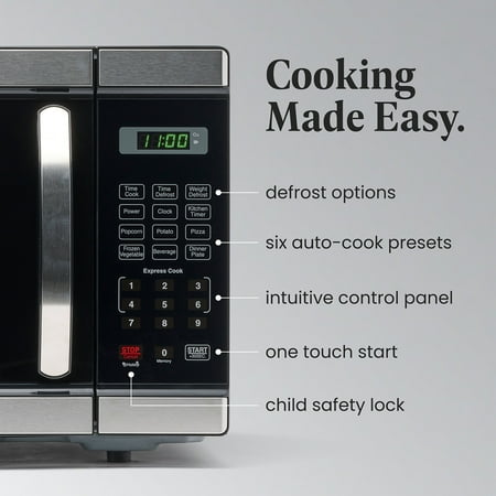 Farberware - Professional 1.1 Cu. Ft. Countertop Microwave with Defrost