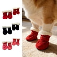 thumbnail image 1 of Botas para perros, zapatos impermeables impermeables antideslizantes • Botas suaves para pasear para mascotas • Correa ajustable • Poliéster transpirable • Juego de 4 patas • Uso para viajes en, 1 of 6