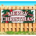 thumbnail image 2 of Merry Christmas 13 oz Banner | Non-Fabric | Heavy-Duty Vinyl Single-Sided With Metal Grommets, 2 of 5