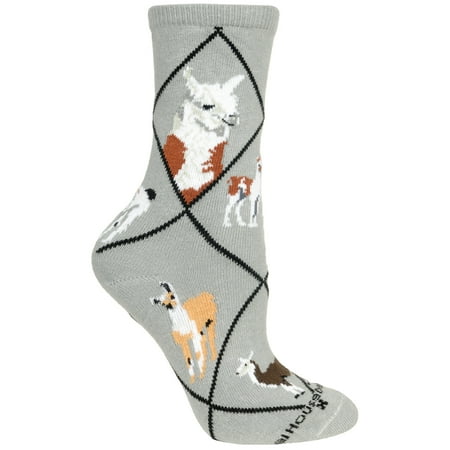 

Llama Gray Ladies Socks (6 Pack)