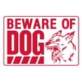 thumbnail image 1 of Adhesivo de PVC «Beware of Dog Aggressive Dog», 10 unidades, 1 of 1