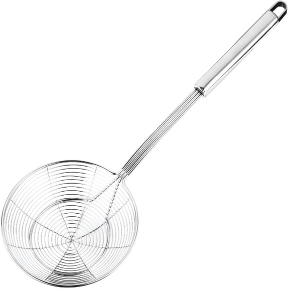 ACDANC Spider Strainer Skimmer,Stainless Steel Strainer Ladle Frying Spoon with Handle,for Kitchen Deep Fryer,Pasta,Spaghetti,Noodle