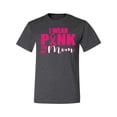 thumbnail image 2 of I Wear Pink for My Mom Survivor Awareness Men's Graphic T-Shirt, Heather Black, Medium, 2 of 3