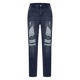 thumbnail image 4 of Pantalones vaqueros rectos y rotos para hombre, informales, largos, largos, para hombre, 4 of 5