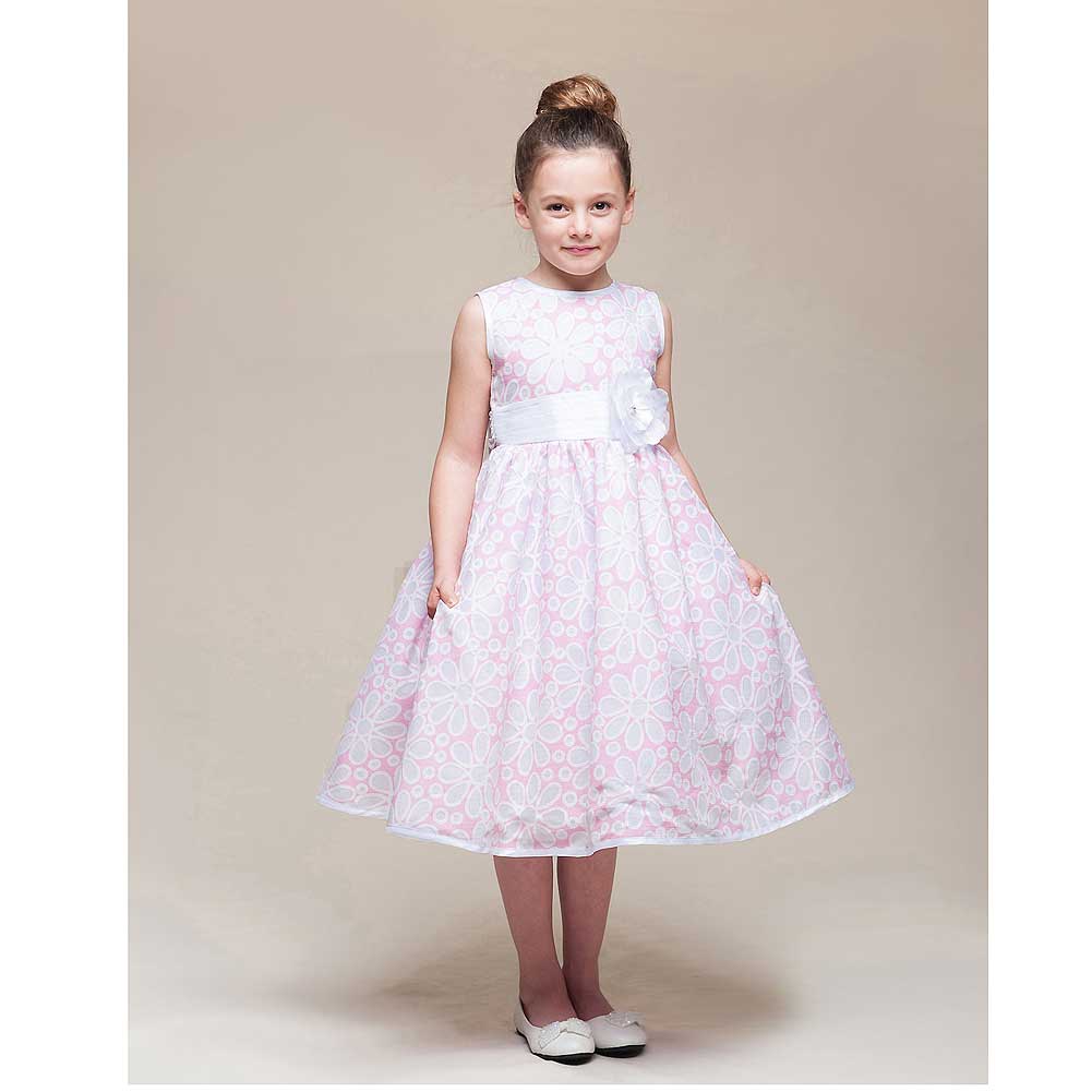 4t white flower girl dress