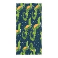 thumbnail image 3 of Ryvnso Cute Crocodile Hand Drawn Oversized Beach Towel Microfiber Bath Blankets Swimming Fitness 37" x 74", 3 of 5