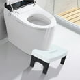 thumbnail image 3 of Toilet Stool Squatting Footrest | Ergonomic Adjustable Bathroom Potty Stool for Constipation Relief Hemorrhoid Aid | Non-Slip Heavy Duty Plastic | 6.7 Inch High | Universal Fit for Adults & Kids | 1, 3 of 5