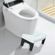 thumbnail image 3 of Taburete de baño con reposapiés, taburete de baño de 17 cm de altura ajustable, taburete ergonómico para sentadillas, reposapiés de plástico antideslizante para adultos, niños, ancianos, embarazadas, 3 of 5