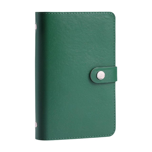 Carpeta de ahorros reutilizable, organizador portátil, carpeta de presupuesto para oficina, planificación del presupuesto del hogar, decoración. Verde