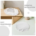 thumbnail image 2 of CTIRCHIU 2pcs Beige Fixture Accessories for Ceiling Light Shade Replacement PEVA Round Lampshade, 2 of 6