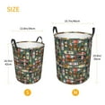 thumbnail image 3 of Balery Alcohol Bottles Cesta de ropa redonda con asas, impermeable, independiente, para ropa, juguetes, dormitorio y familia-Medium, 3 of 6