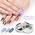 thumbnail image 2 of PrettyDiva Chrome Nail Powder - 3 in 1 Solid Holographic Nail Powders, Mermaid Iridescent Chrome Nail Powders, Chameleon Powder Ombre Nail Pigment Mirror Finish Powder ALT2, 2 of 3
