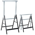 thumbnail image 1 of HOMCOM Tréteau Télescopique Réglable pour Chantier, Outil Cheval Scie Pliable, Noir, 1 of 10