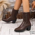 thumbnail image 5 of Taqqpue Women's Ankle Boots Plus Size Pointed Toe Back Zipper Comfortable Dress Booties for Women Size 5.5-11 Fashion Dress Shoes Fall Winter Footwear Casual Walking Daily Wear, 5 of 10