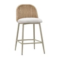 thumbnail image 1 of Pemberly Row Handmade Contemporary Cream Outdoor Counter Stool, 1 of 5