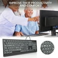 thumbnail image 5 of Wagpak Large Print Backlit Keyboard - Wired USB Lighted Computer Keyboard for Laptops, 5 of 8