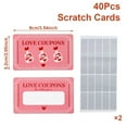 thumbnail image 2 of Valentine'S Day Pink Scratch Card Set 40Pcs, Valentine'S Day Scratch Card with Handwritten Creative Interactive Games Diy Homemade Coated Scratch Card, 2 of 6