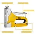 thumbnail image 3 of Deli Staple Gun, Heavy Duty Staple Gun, 3 in 1 Manual Nail Gun with 6000 Staples(D, U and T-Type), for Upholstery, Material Repair, Carpentry, Decoration, Furniture, DIY, 3 of 8