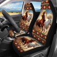 thumbnail image 2 of Qpednta Car Seat Cover Auto Accessories Interior 4Pcs, Horse Front Seat Protector, Auto Seat Rear Split Bench Cover Universal Automotive Seat Cover Accessories, 2 of 6