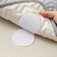 thumbnail image 4 of Bed Sheet Fixing Sticker Self-Adhesive Double-sided Sticker Sofa Bed Sheet Carpet Anti-Slip Mat Adhesive Fastener Tape Pads Square Blue 5 Pairs, 4 of 6