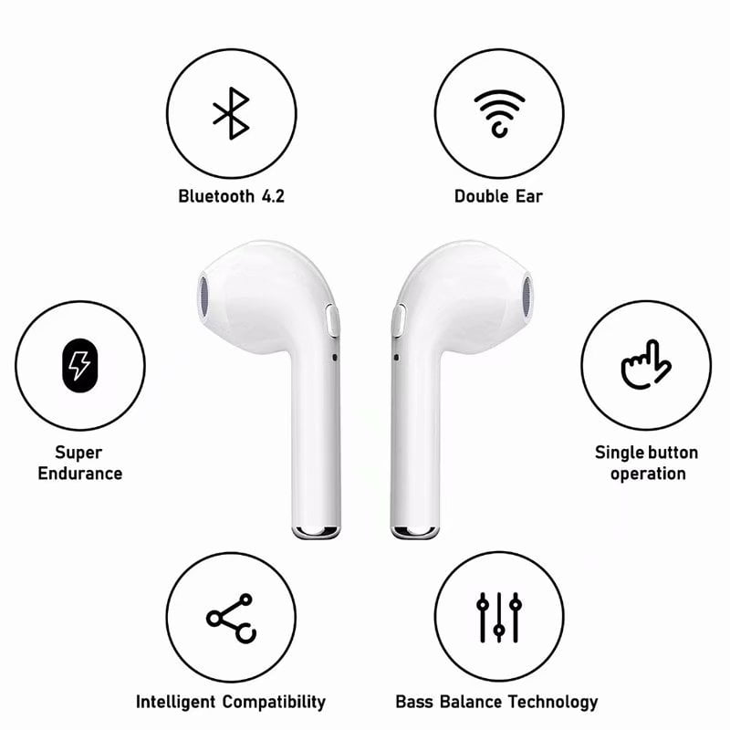 i7 TWS Bluetooth Headphone Magnetic 