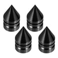 thumbnail image 1 of 4uds Coche Neumático Polvo Prueba Tapas Torre Forma Aire Válvula para Rueda Negro, 1 of 1