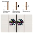 thumbnail image 4 of 4 Pcs Colorful Bow Pattern Knobs for Kitchen Cabinet Cupboard Dresser Bookcase Drawer Pulls Handles Round Home Decor, 4 of 5