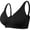 Black, variant on Jelly Bras for Women No Underwire Scalloped Push Up Wireless Bralettes Seamless Soft Comfort Everyday Tshirt Bra