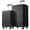 Black, variant on MAYEERTY 2-in-1 Expandable ABS Hard Shell Luggage Set with TSA Lock Double Spinner Wheels, 20/28 Inch Travel Suitcase