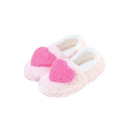 

Rotosw Women Warm Shoes Fluffy Fuzzy Slipper Soft Plush Slippers Ladies Home Shoe Womens Casual House Red Warm Shoes 8.5-9