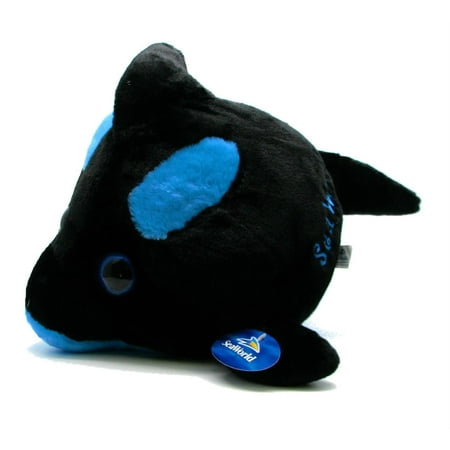 SeaWorld 9  Orca Bubble Zoo Plush Toy Black Blue Stuffed Animal Embroidered price history on PriceWatchPro