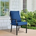 thumbnail image 3 of Better Homes & Gardens 20" x 22" Premium Navy Outdoor Dining Chair Cushion, 3 of 7