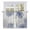 Blue, variant on Blue White Tier Curtains, Abstract Grey Chrysanthemum Flower Floral Light Filtering Kitchen Curtains, 2Pcs Rod Pocket Half Window Treatments Panels for Sink Cafe Cabinet Camper 27.5x36 Inches