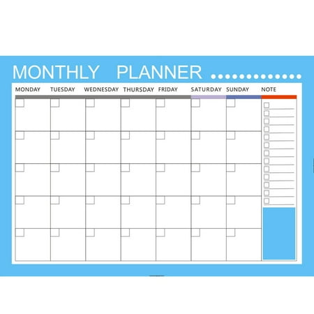 

tsondianz Weekly And Monthly Schedule Magnetic Calendar Sticker On Refrigerator Removable And Erasable Message Sticker