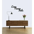 thumbnail image 2 of Love Never Fails Laser Cut Solid Steel Decorative Home Accent Wall Sign Hanging, 2 of 3